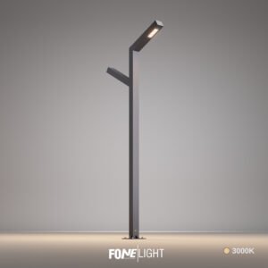 Poste de Iluminación Exterior Dualina de Aluminio para Paisajismo