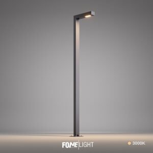 Poste de Iluminación Exterior Letira de Aluminio para Jardín y Paisajismo