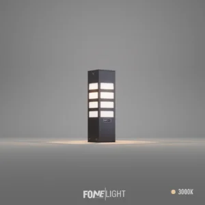 Luz de Poste / Cerca Vilorita con Cuerpo de Plexiglás y Aluminio