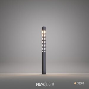 Poste de Iluminación Vilorita de Plexiglás y Aluminio LED Decorativo para Exterior