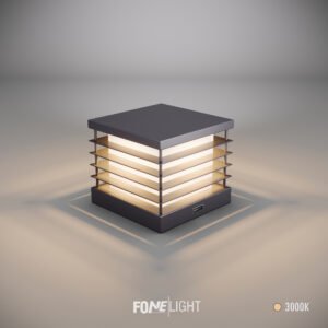 Luz de Pilar Postila de Aluminio para Muros y Cercas de Jardín